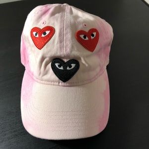 Pink bleached custom Comme Des Garçons